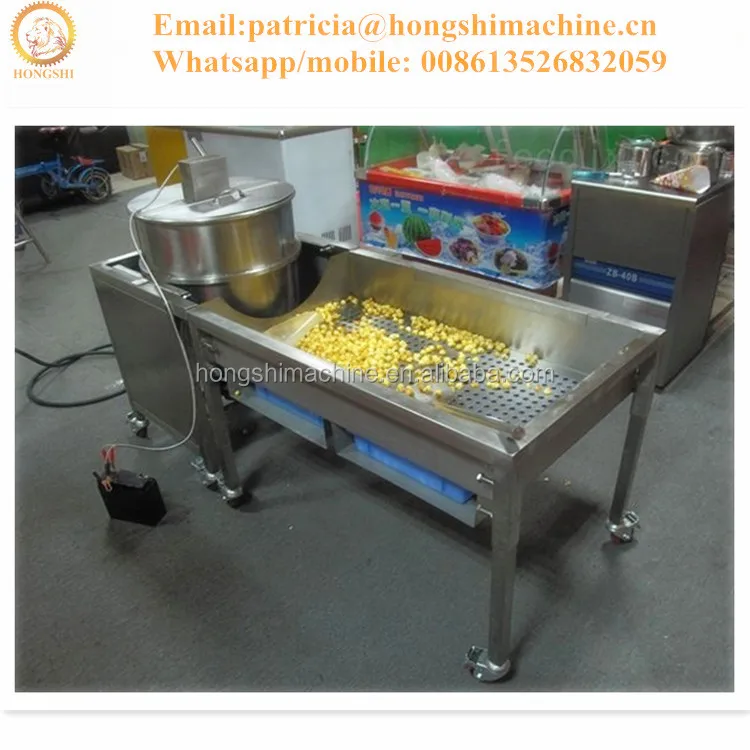 Газовая сферическая машина для приготовления попкорна карамельного цвета