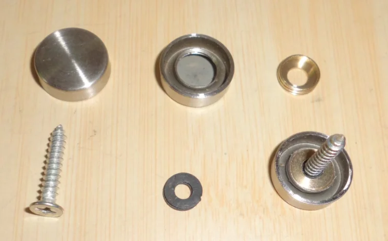 Stainless steel plastic sign screws covers bronze mirror screws cover