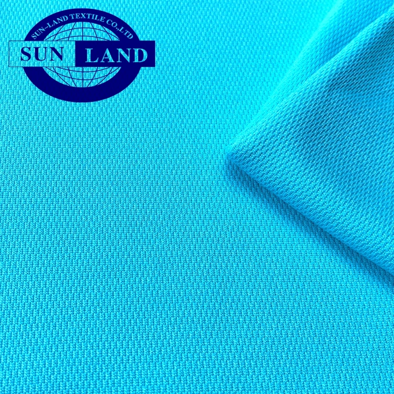 Quick drying moisture absorbing anti ultraviolet sun protection pique mesh fabric