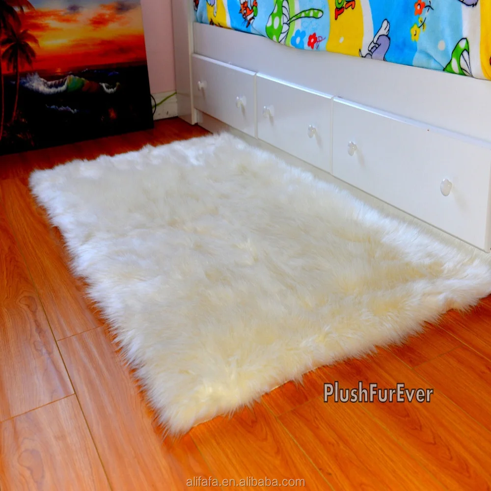Hot Sale floor faux fur sheep skin carpet rug from China with low price