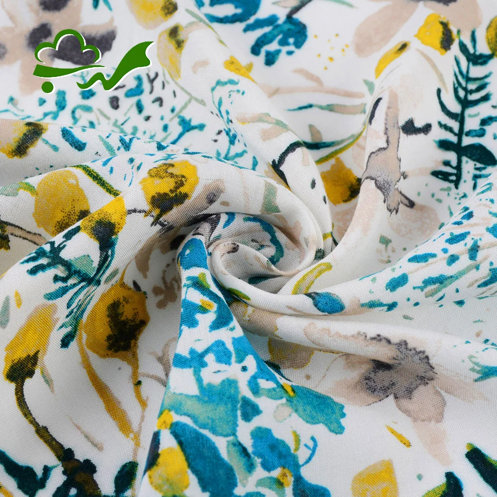 Factory supply 60S custom woven garment plain rayon fabric for dress