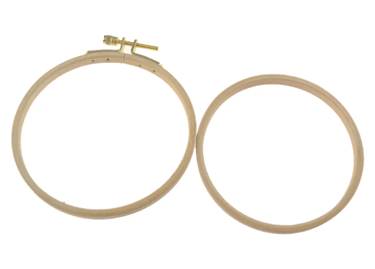 
New products high quantity bamboo embroidery hoop with round frame for promotional gifts made in china 