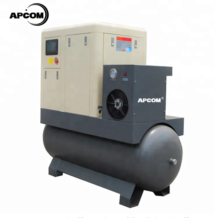 100cfm Dryer  10 Bar Portable Screw Air Compressor Diesel Engine Driven 500 L oil Free Screw Air Compressor