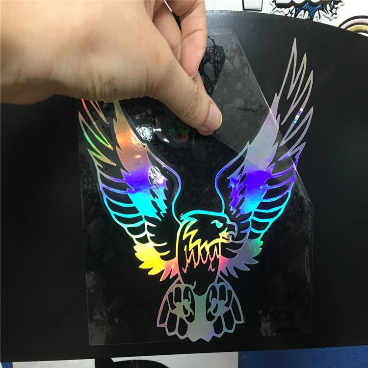 Hot Sell Custom Logo 3D Holographic Glitter Hologram Decals Sticker
