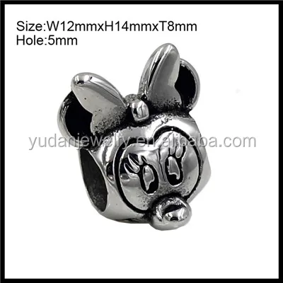 Hot sale fit pan bracelet stainless steel European charm beads