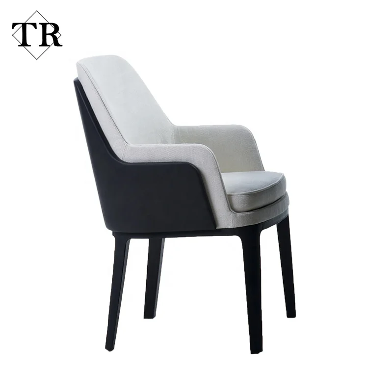 Итальянский дизайн современные деревянные ножки с подлокотником обеденный