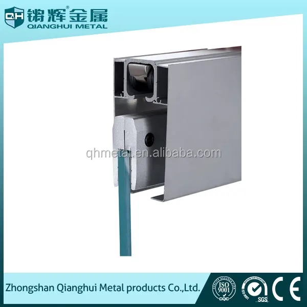 Aluminum door profile for sliding door roller, sliding door channel.