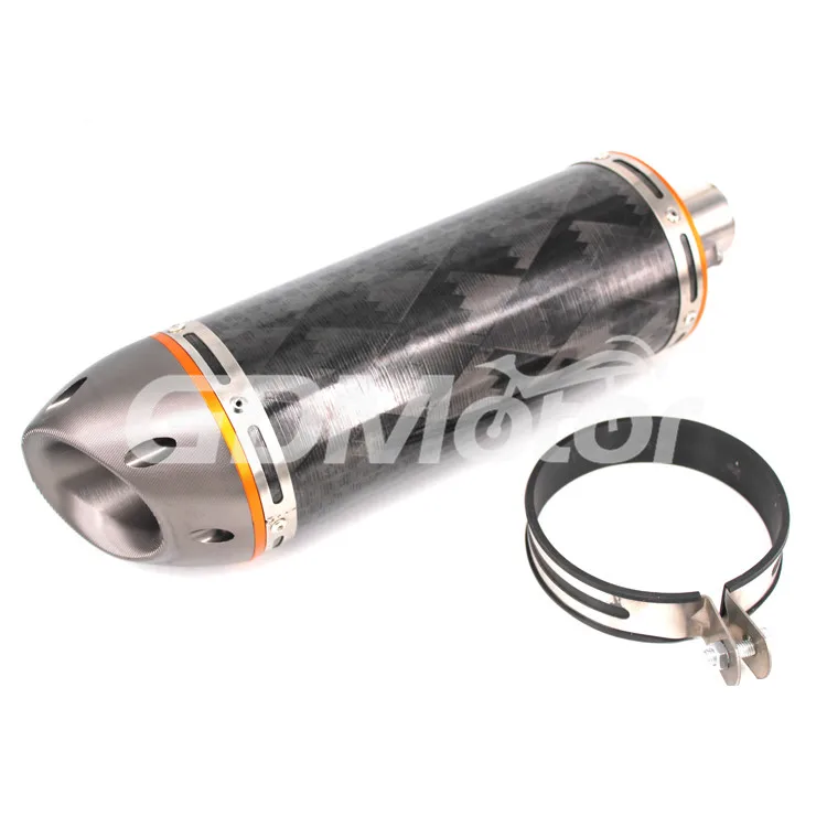 Выхлопной глушитель для мотоцикла из углеродного волокна