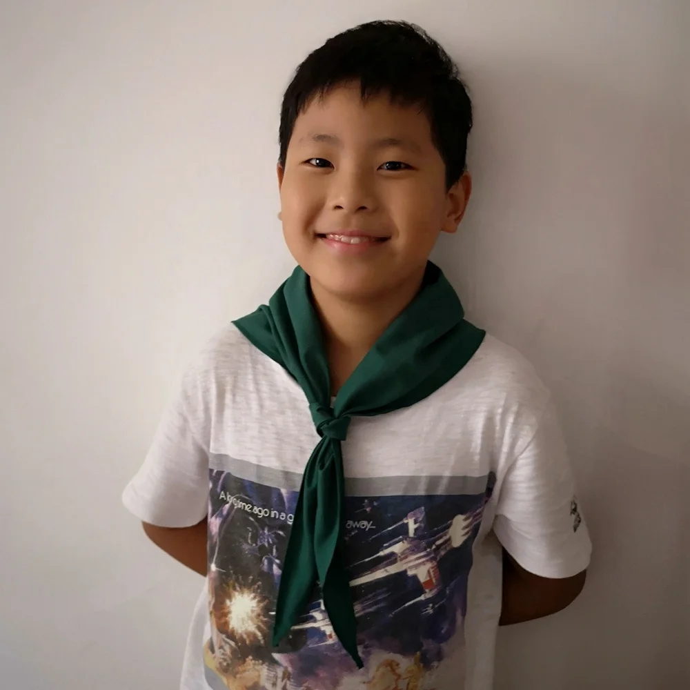 Custom embroidered scouts neckerchief  fabric embroidery neckerchief popular for scouting camping