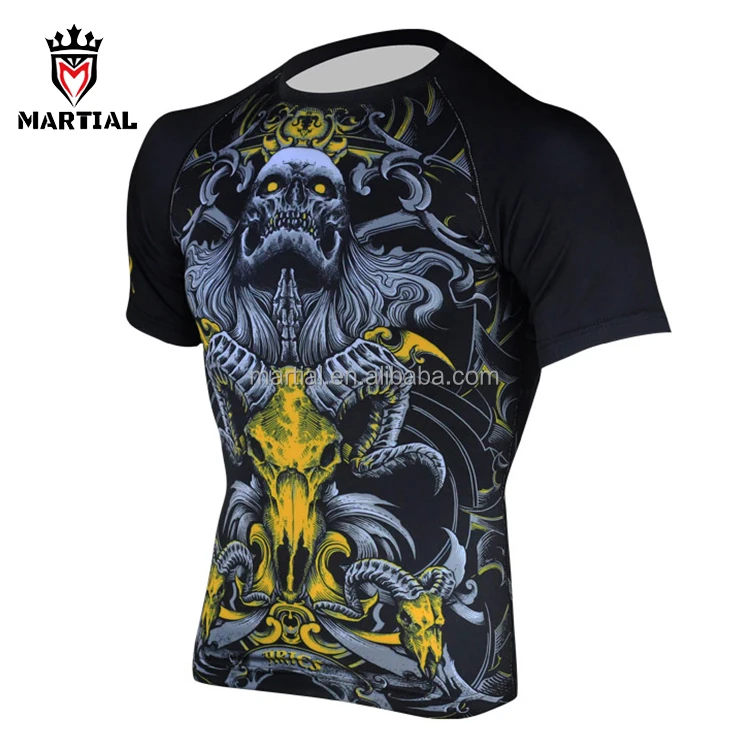 OEM Service Wholesale Cheap MMA Bjj Rash Guard For Man