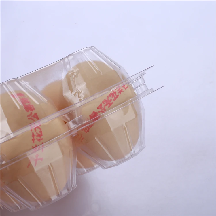 Customized Disposable Clear 6 Compartment Blister Plastic clamshell Egg Tray Packaging