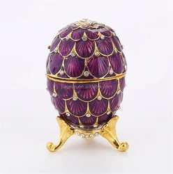 Wholesale European Easter Gift Faberge Egg Accessories Box for Holiday Jewelry