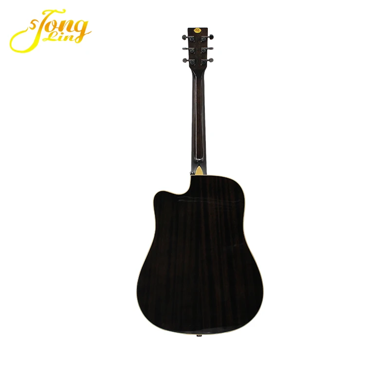 Best Solid Cedar Top Ebony back Side Custom all solid wood acoustic guitar