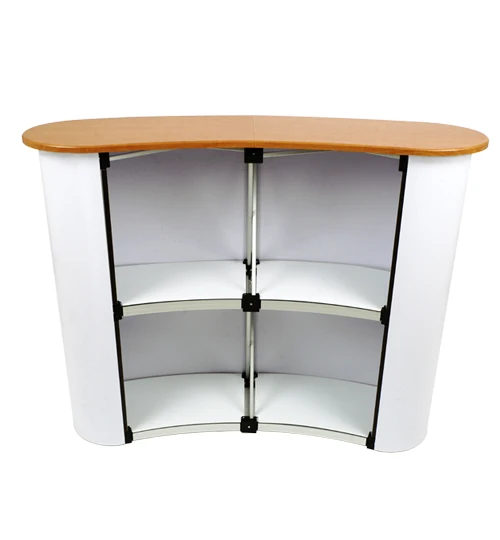 Portable Trade Show Shop Bar Promotion Exhibition Reception Pop Up Counter Table Display