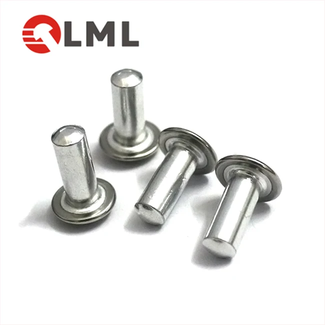 Stainless Steel Round Head Rivets / Aluminum Rivet With SS Cap