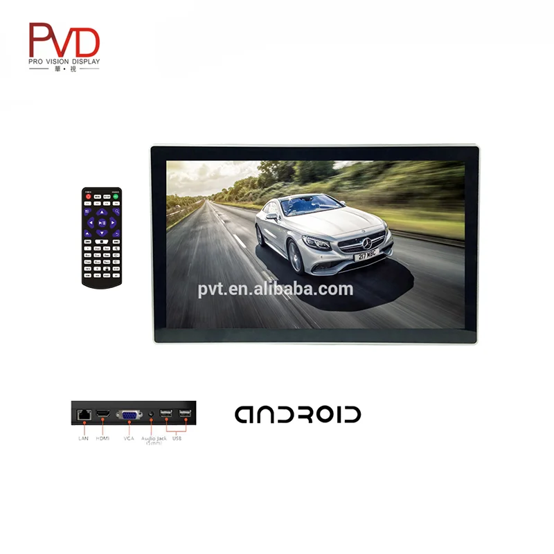 42 inch HD WiFi LAN Wall Mounted Plug & Play display with android media player