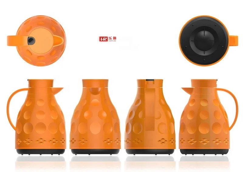 HAPPY LION Brand Plastic Arabic Glass Refill Vacuum Flask 1.0L Tea Thermal Carafe Pot PLI-10