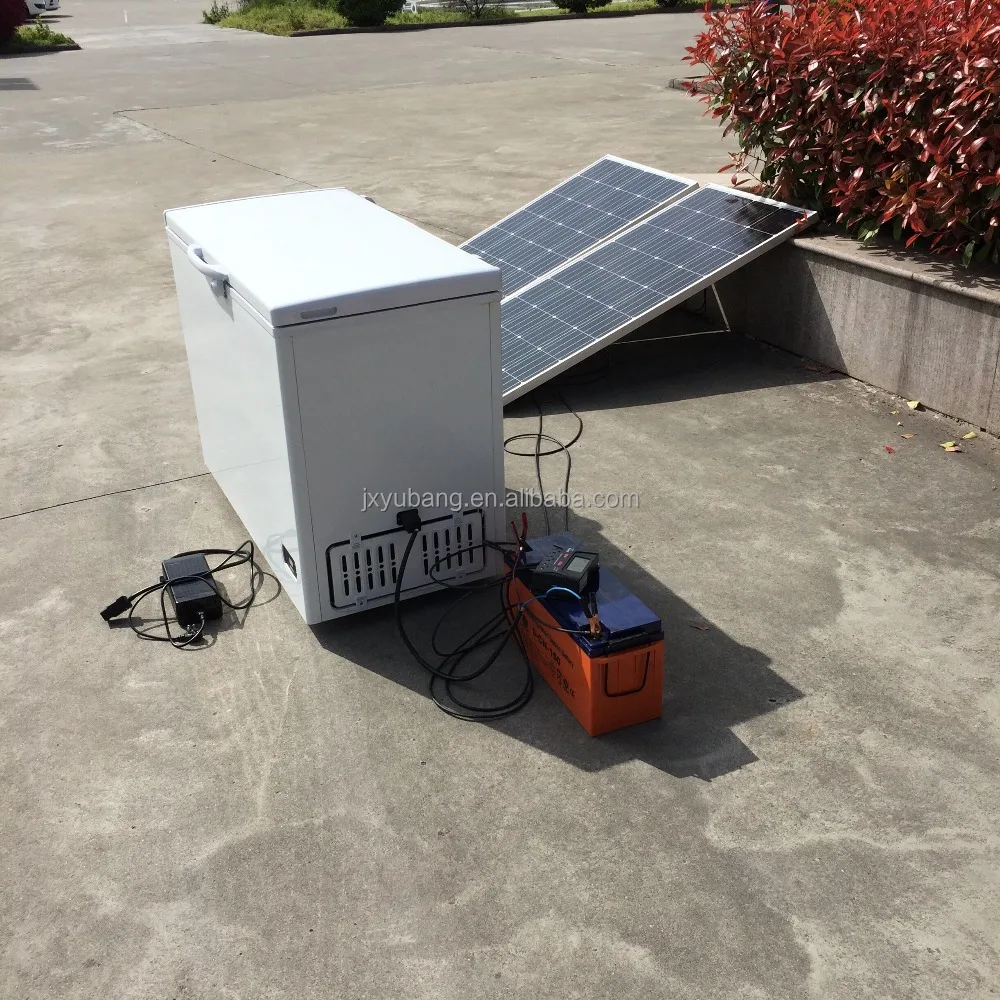 
Winbright 268L DC 12V 24V Solar Freezer complete kit for remote use 