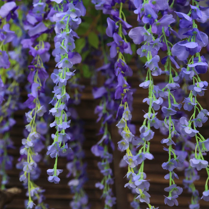 christmas arrangement stands party decorations cheap sale silk flower vine wedding flowers decoration artificial wisteria tree