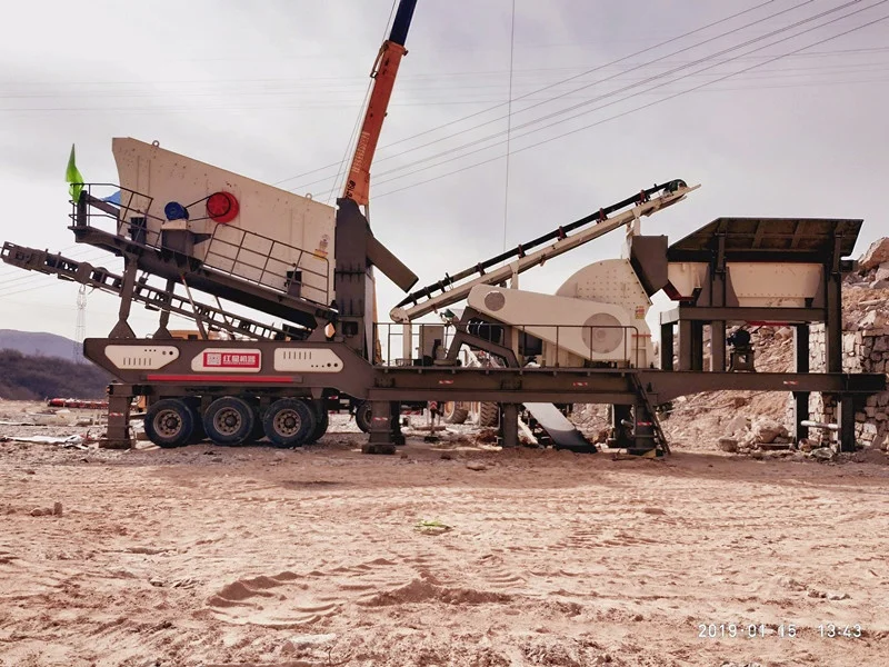 alibaba popular 150-200tph mobile aggregate crusher mobile crushing station for production aggregate