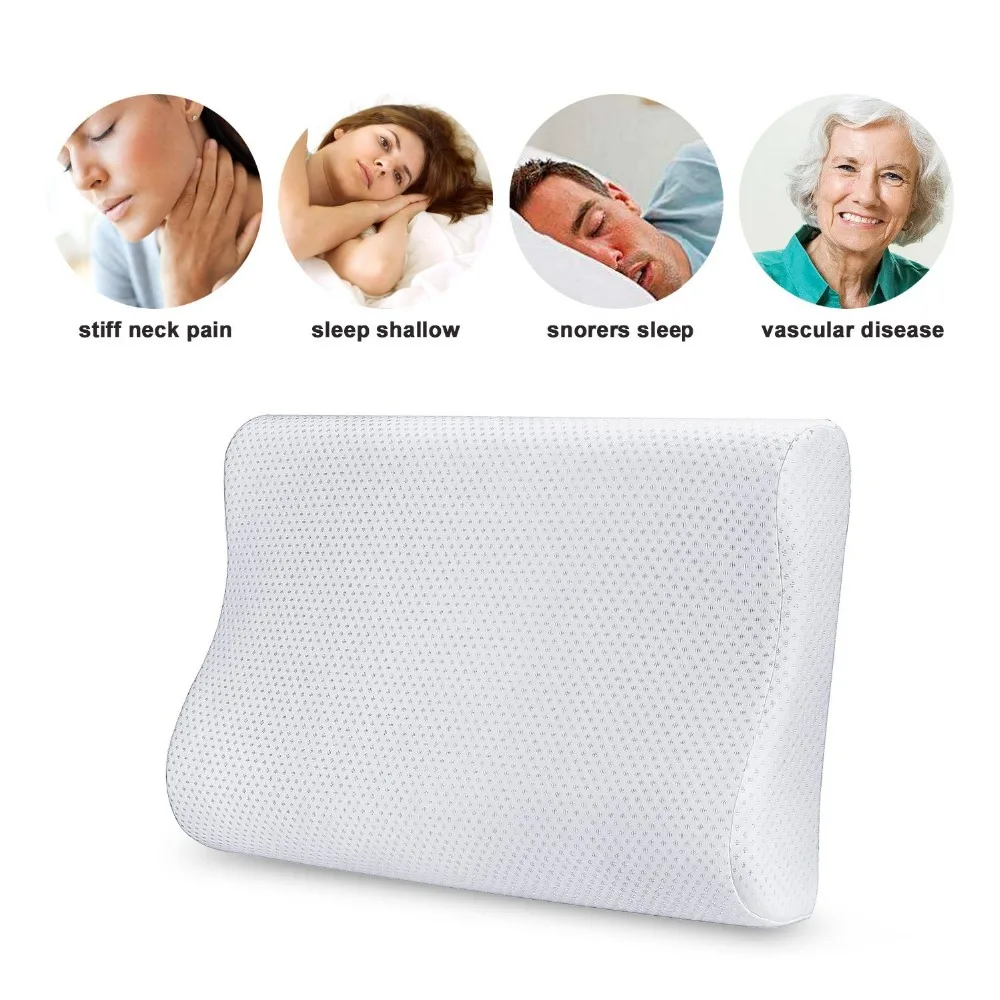 Подушка с пенным наполнителем с эффектом памяти, эргономичная поддерживающая подушка для шеи и шеи, мягкая Ортопедическая подушка для сна на спине и сбоку