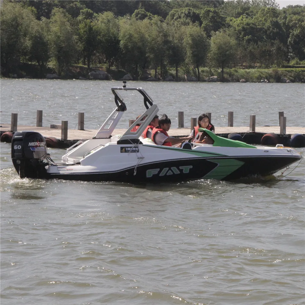 Small Jet Fishing Vessel Speedboat with outboard motor