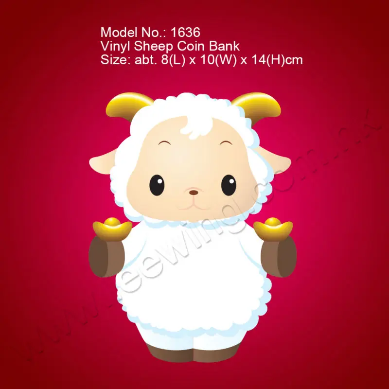 Plastic Animal Sheep Money Saving Box