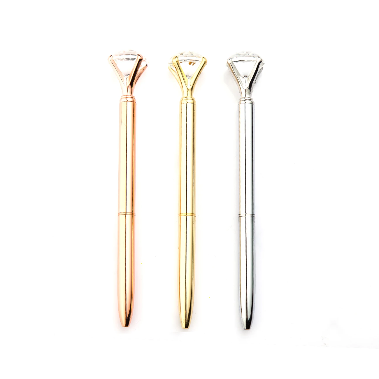 Promotional Crystal Metal Gift Ballpoint Pen Diamond Top Ball Pen Diamond