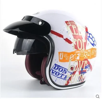 
Helmet motorcycle dot approved miniature classic motorcycle helmet open face 