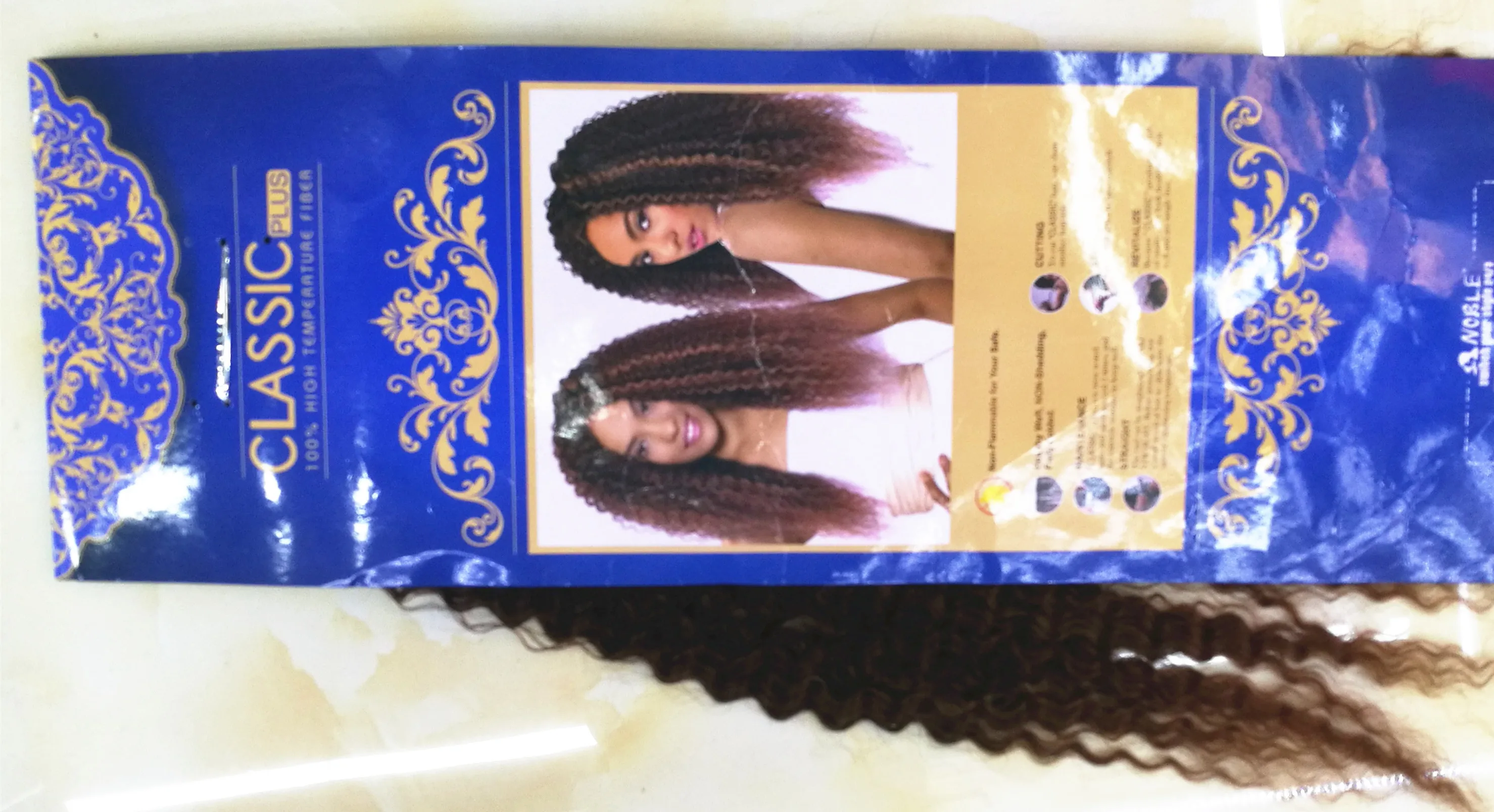 original brand CLASSIC CURLY  22inch 120gr synthetic hair extensions for black women