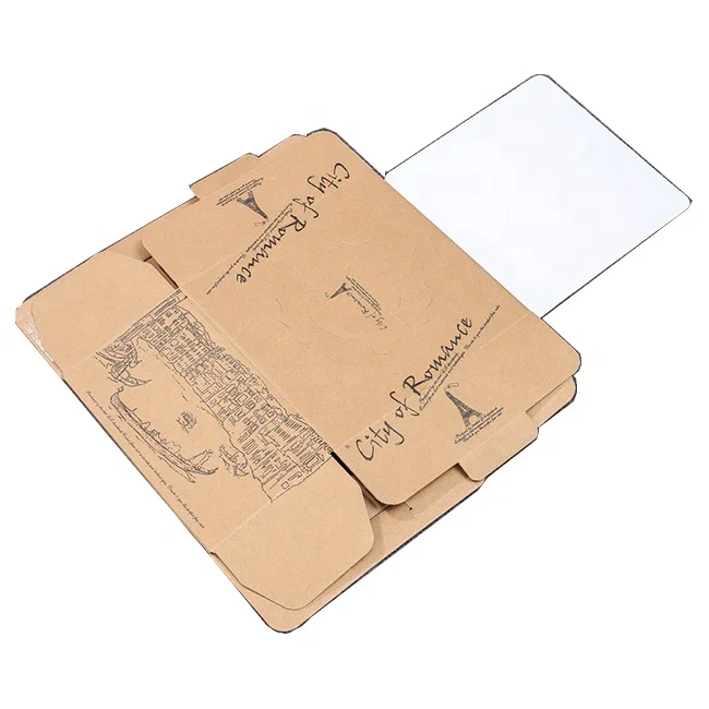 Custom Kraft Paper Cake Packing Colorful shipping corrugated Big Cardboard cake box with window