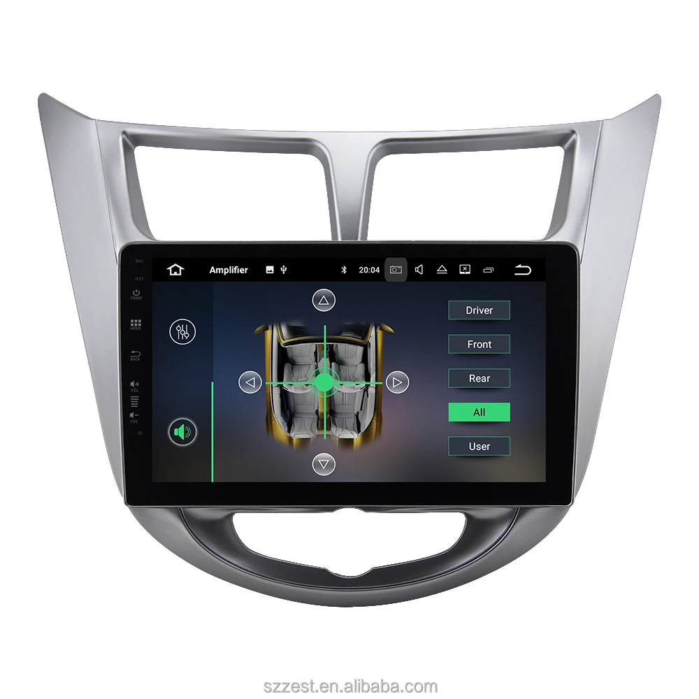 ZEST 9 inch 2 din android 10 car dvd for hyundai solaris accent verna 2011 2013 2014 2015 car radio gps steering wheel