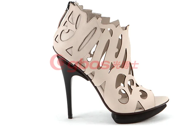 Gbos 3D Dynamic Galvo Shoe Upper Cutting Machine for Ladies Sandal Engraving Leather Shoe Laser Cutting for Sports Shoe PU TPU s