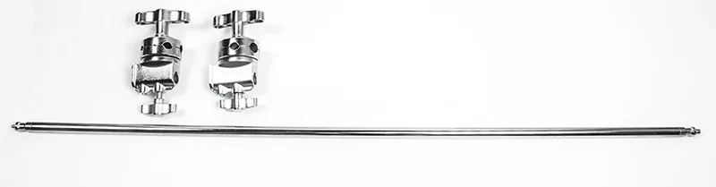 Photo Video Studio Heavy Duty Stainless Steel C Stand with Boom Arm and 2 Grip Head for Studio Strobe Softbox Reflector