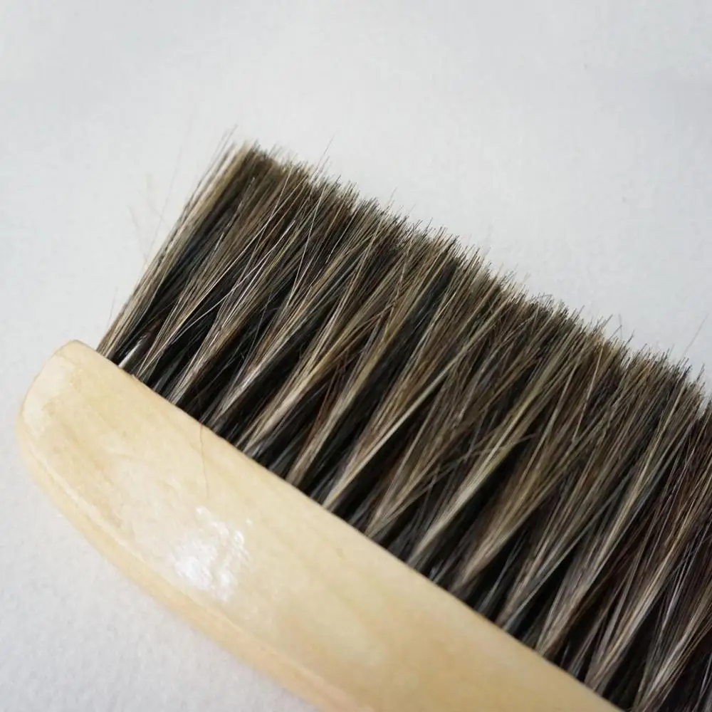 horsehair wooden handle counter brush wood duster