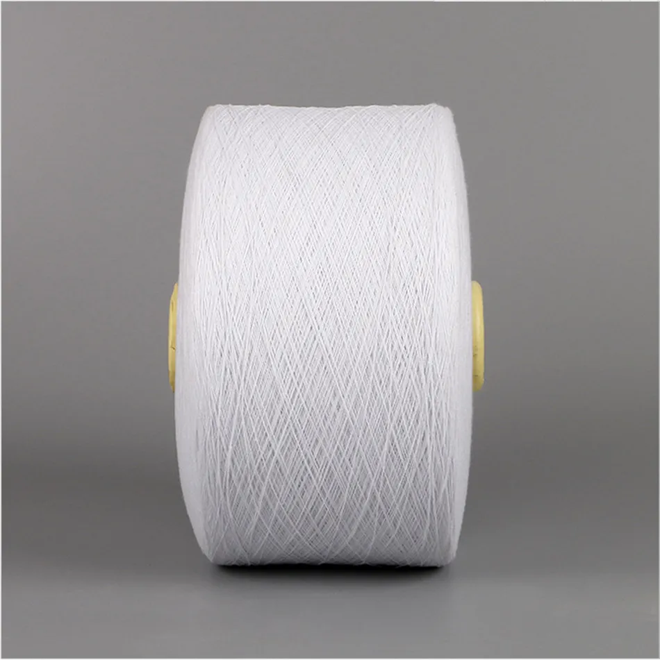 6s/1 best sale the cheapest bleached 65/35 cotton polyester recycled yarn for glove