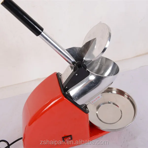 
250W Block Ice Shaver Machine Heavy Duty Snow Cone Maker Shaved Ice Swan Electric Crusher Classic Model 