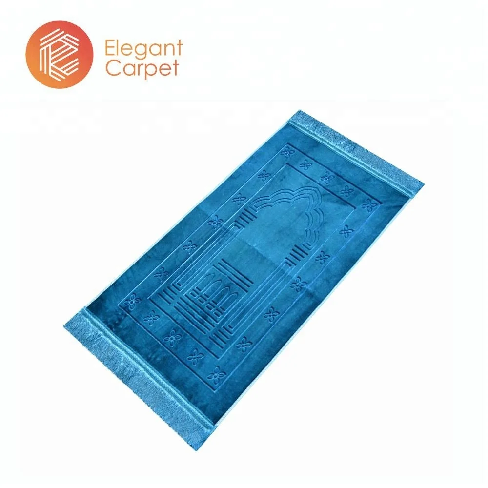 Customized machine synthetic portable muslim pray carpet for worship