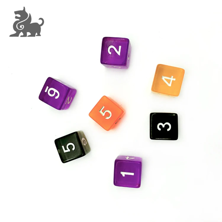Wholesale  custom colorful promotional entertainment acrylic dice