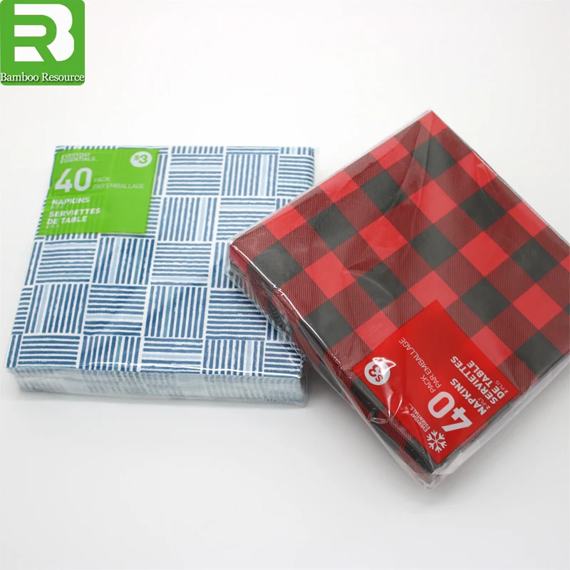
factory personalized logo printed disposable paper napkin 