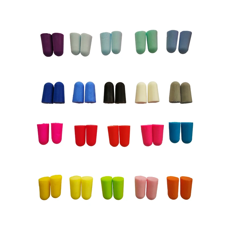 Bulk Hunting Studying Sleeping Pu Foam Soundproof Earplugs Antinoise Production Headphones For Hearing Protection