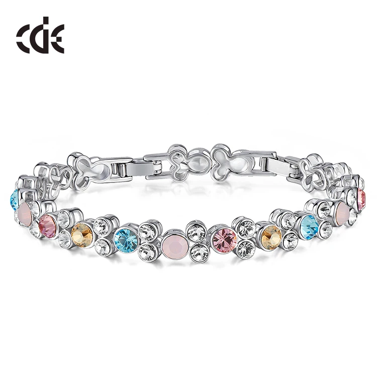Lady Elegent Jewelry Crystal Brass Fashion Girl Bracelet