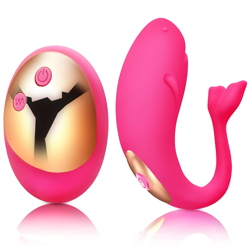 
Cute Little Whale Egg Vibrator Female Women Sex Toy Products Wireless Remote Control 11 Speed Vibration Stimulate Vagina G-spot 
