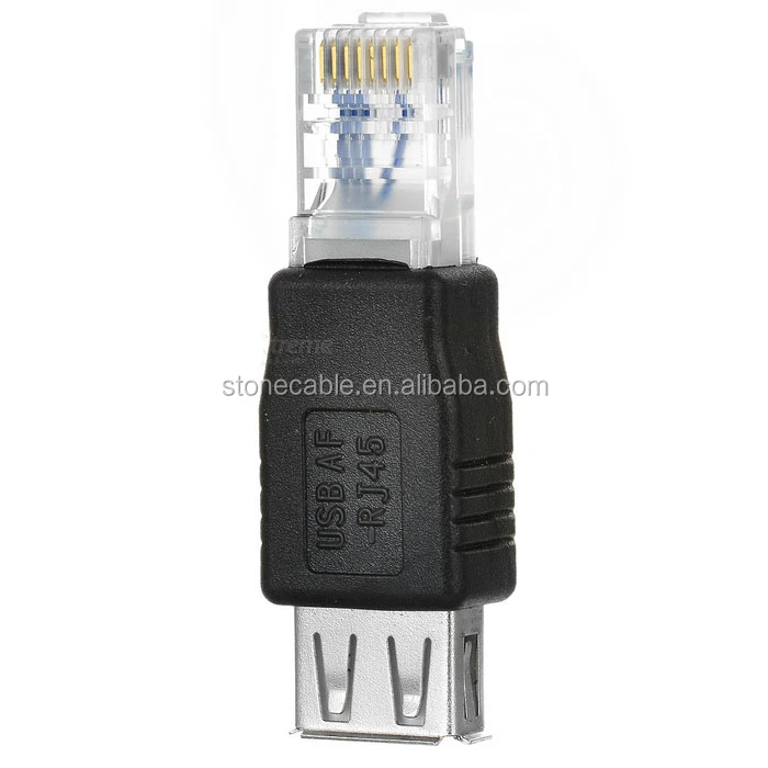USB 2.0 Type A Female To Male Ethernet RJ45 Connector Adapter