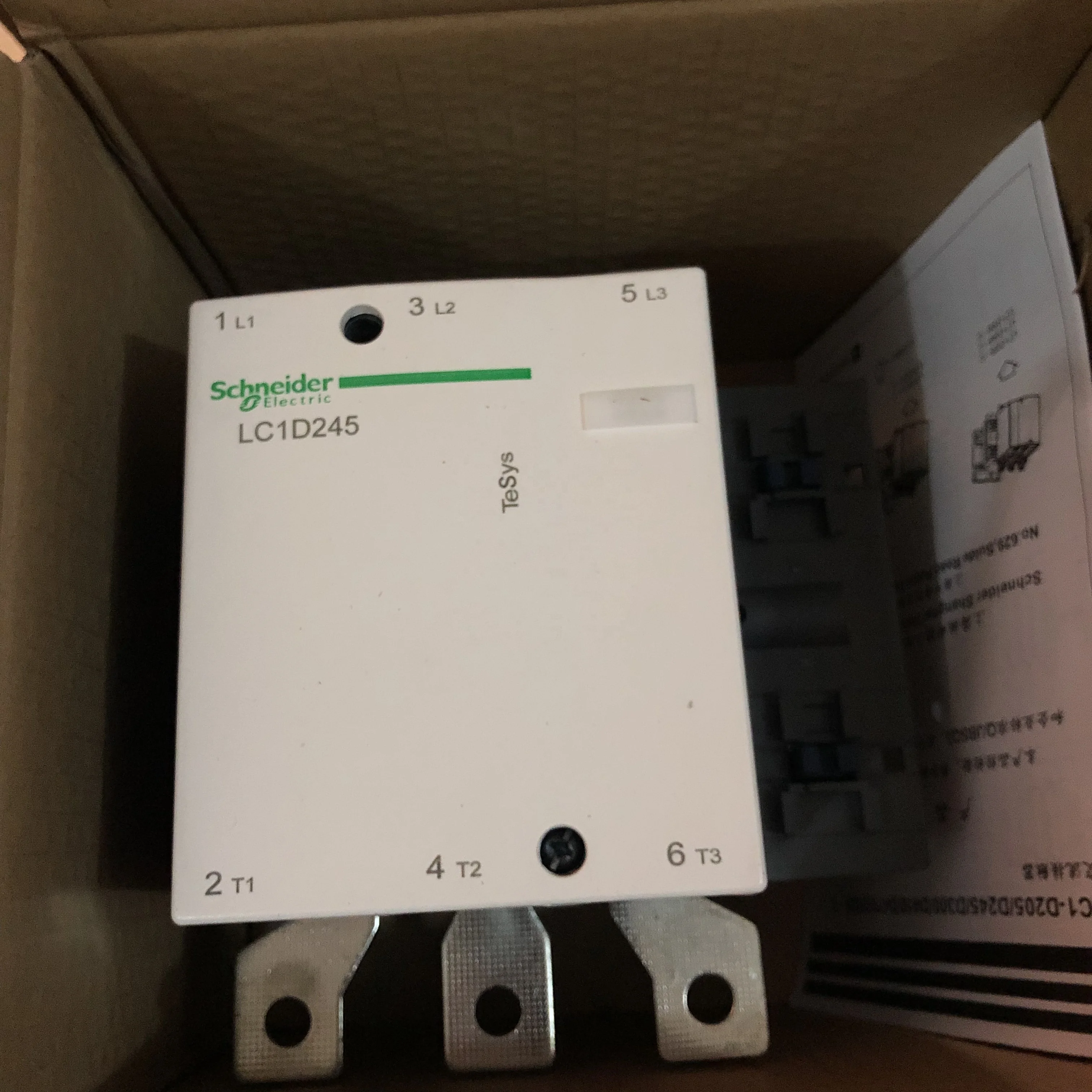 LC1D245 AC contactor LC1D245M7C LC1D245Q7C LC1D245E7C LC1D245F7C 24V 48V 110V 220V 380V 245A  Contactor