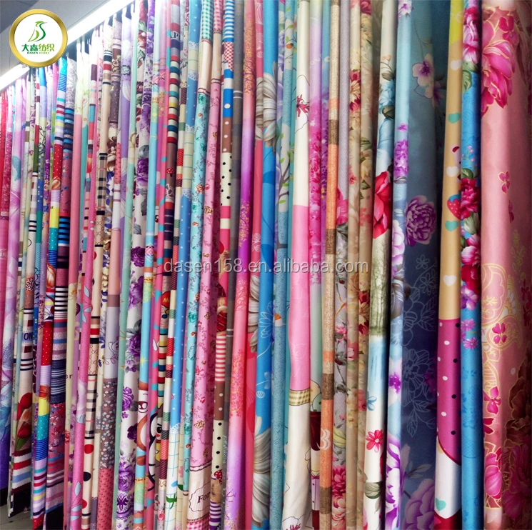 China 100% polyester microfiber bed sheet fabric printed home textile fabrics