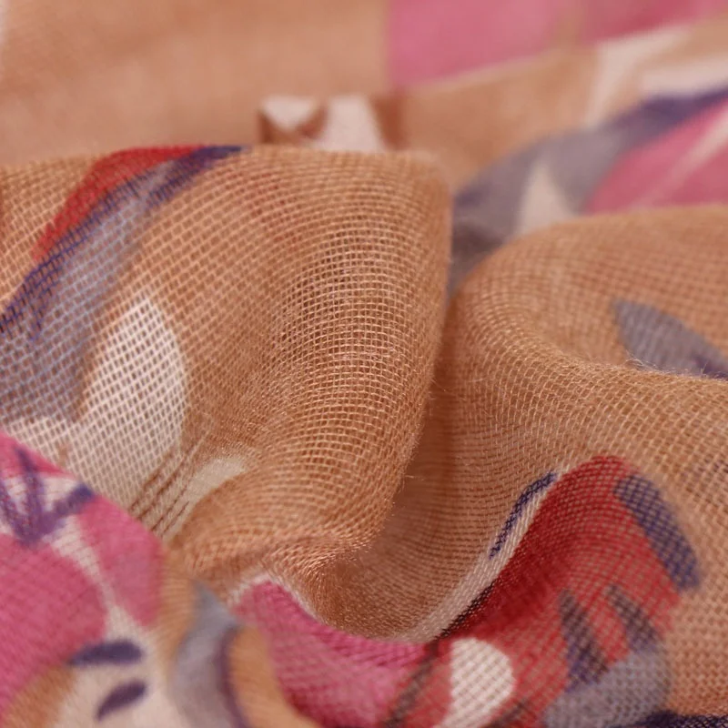 Wholesale African 100% Cotton Bali Voile Print Thin Breathable Multipurpose Scarf Shawls Scarves