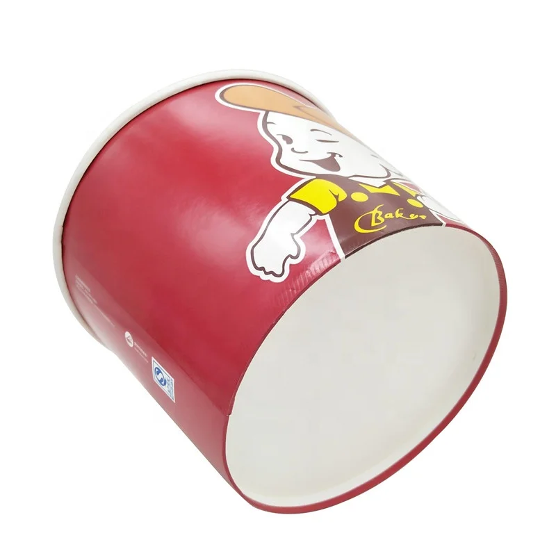 custom printed disposable paper chicken bucket