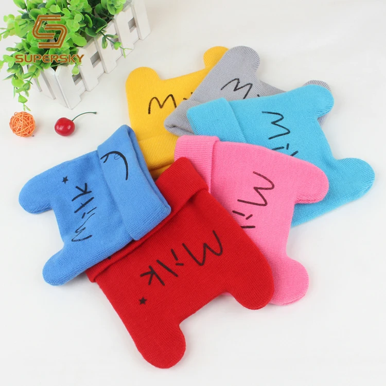 Профессиональный Производитель Оптовая Экологичные детская шапочка вязаная зимняя шапка