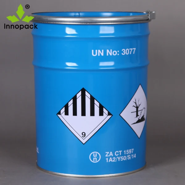 Wholesale 18L metal empty drum in round shape for lubricant oil